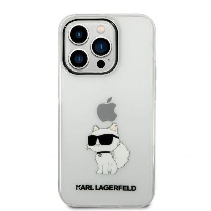 Karl Lagerfeld IML Choupette NFT Case - дизайнерски силиконов кейс за iPhone 14 Pro Max (прозрачен) 2