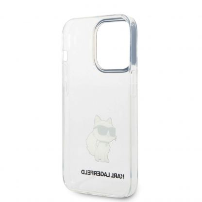 Karl Lagerfeld IML Choupette NFT Case - дизайнерски силиконов кейс за iPhone 14 Pro Max (прозрачен) 5
