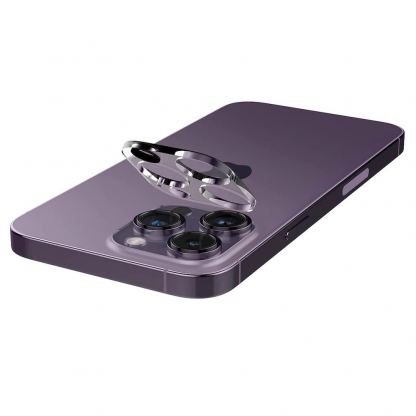 Spigen Optik Lens Protector - комплект 2 броя предпазни стъклени протектора за камерата на iPhone 14 Pro, iPhone 14 Pro Max (прозрачен) 9