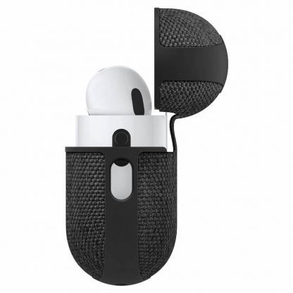 Spigen Urban Fit Case - хибриден удароустойчив кейс с карабинер за Apple AirPods Pro 2 (черен) 8
