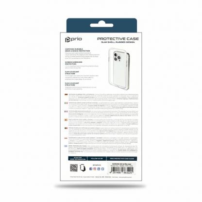 Prio Protective Hybrid Cover - хибриден кейс с най-висока степен на защита за Samsung Galaxy S23 Ultra (прозрачен) 3