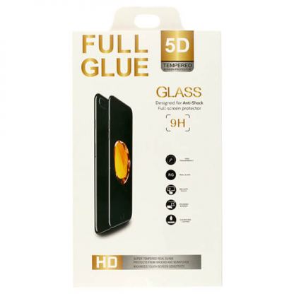 Premium Full Glue 5D Tempered Glass - обхващащо и ръбовете стъклено защитно покритие за дисплея на Xiaomi 12, Xiaomi 12X (черен) 2
