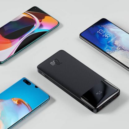 Baseus Bipow Digital Display Power Bank 20W 10000 mAh (PPBD050301) - външна батерия с 1xUSB-C и 2xUSB-A изходи с технология за бързо зареждане (черен) 10