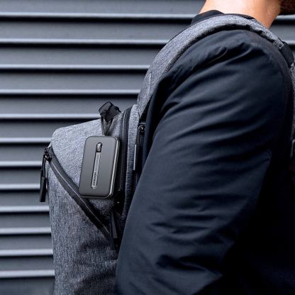 Joyroom Power Bank with Lightning cable 20W 10000mAh - външна батерия 10000 mAh с вграден Lightning кабел и USB-C, USB-A и Lightning портове (черен) 9