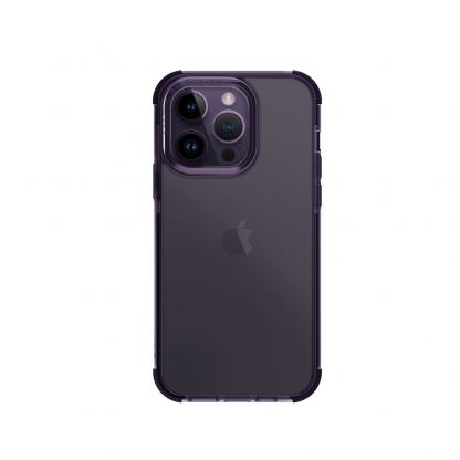 Uniq Combat Case - хибриден удароустойчив кейс за iPhone 14 Pro (лилав-прозрачен) 2