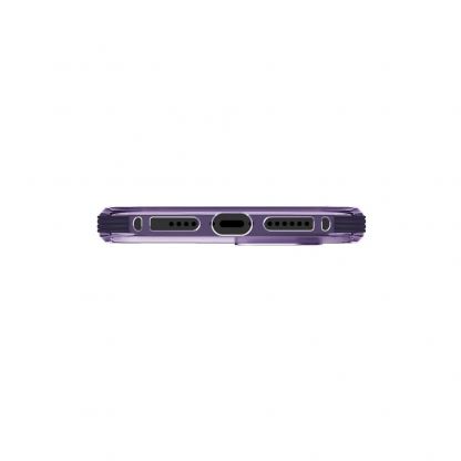 Uniq Combat Case - хибриден удароустойчив кейс за iPhone 14 Pro (лилав-прозрачен) 5