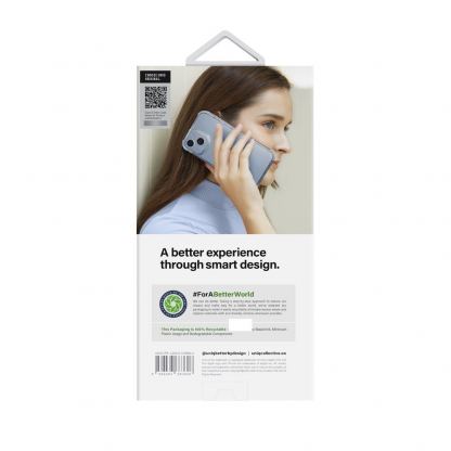 Uniq Combat Case - хибриден удароустойчив кейс за iPhone 14 (син-прозрачен) 6