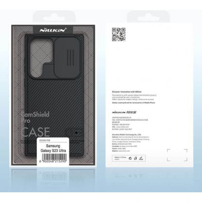 Nillkin CamShield Pro Case - хибриден удароустойчив кейс за Samsung Galaxy S23 Ultra (черен) 6