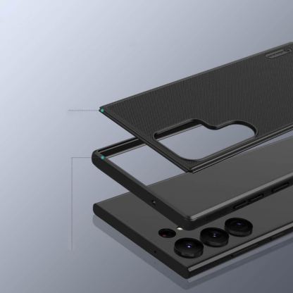 Nillkin Super Frosted Shield Pro Case - хибриден  удароустойчив кейс за Samsung Galaxy S23 Ultra (черен) 3