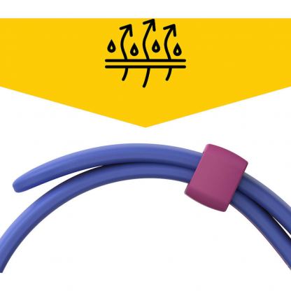 Otterbox All Day Comfort Antimicrobial Strap - изключително здрава силиконова каишка за Apple Watch 42мм, 44мм, 45мм, 46мм, Ultra 49мм (син-розов) 3