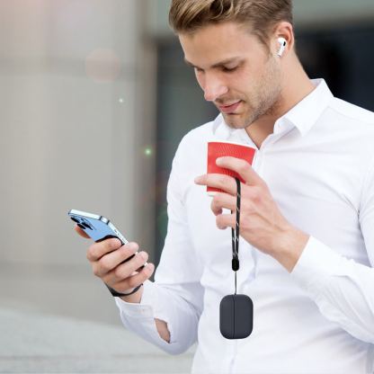 Dux Ducis AirPods Pro 2 Plen Serires Premium Case - силиконов (TPU) калъф с връзка за ръка за Apple AirPods Pro 2, AirPods Pro (тъмносин) 4
