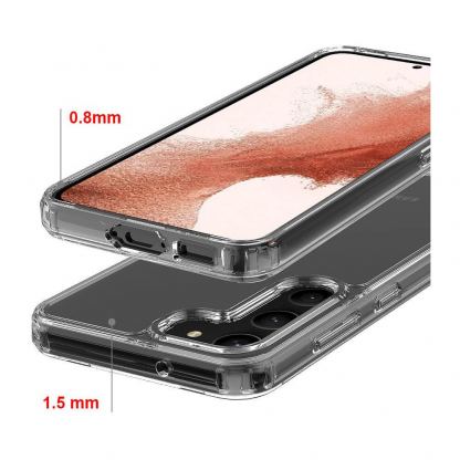 Tech-Protect Flexair Hybrid Case - хибриден удароустойчив кейс за Samsung Galaxy S23 (прозрачен)  3