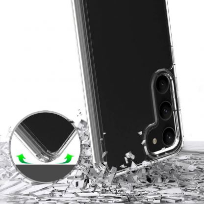 Tech-Protect Flexair Hybrid Case - хибриден удароустойчив кейс за Samsung Galaxy S23 (прозрачен)  5