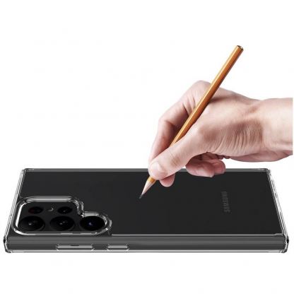 Tech-Protect Hybrid Case - хибриден удароустойчив кейс за Samsung Galaxy S23 Ultra (прозрачен)  3