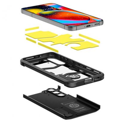 Spigen Tough Armor Case - хибриден кейс с най-висока степен на защита за Samsung Galaxy S23 Plus (черен) 8