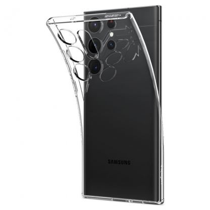 Spigen Liquid Crystal Case - тънък силиконов (TPU) калъф за Samsung Galaxy S23 Ultra (прозрачен)  7