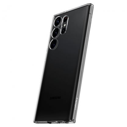 Spigen Liquid Crystal Case - тънък силиконов (TPU) калъф за Samsung Galaxy S23 Ultra (прозрачен)  9