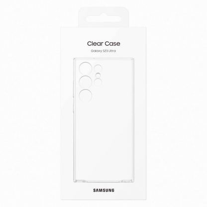 Samsung Soft Clear Cover Case EF-QS918CTEGWW - оригинален TPU кейс за Samsung Galaxy S23 Ultra (прозрачен)  5