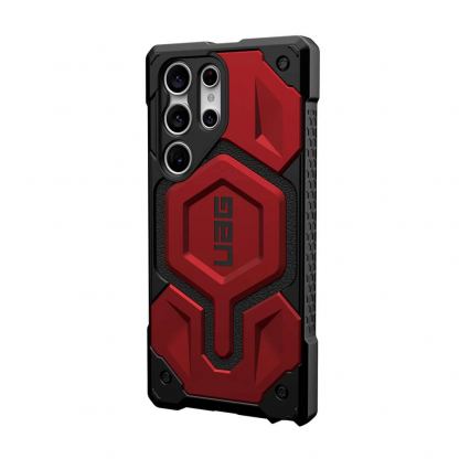 Urban Armor Gear Monarch Pro Case - удароустойчив хибриден кейс за Samsung Galaxy S23 Ultra (черен-червен) 2