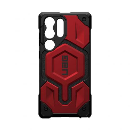 Urban Armor Gear Monarch Pro Case - удароустойчив хибриден кейс за Samsung Galaxy S23 Ultra (черен-червен) 8