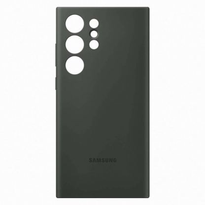 Samsung Silicone Cover Case EF-PS918TGE- оригинален силиконов кейс за Samsung Galaxy S23 Ultra (тъмнозелен) 4