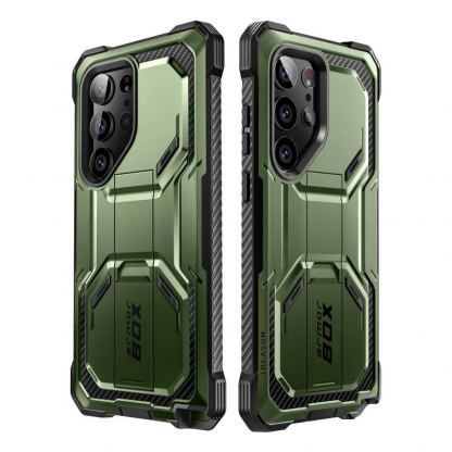 i-Blason SUPCASE ArmorBox Case - удароустойчив хибриден кейс с вграден протектор за дисплея за Samsung Galaxy S23 Ultra (зелен) 2
