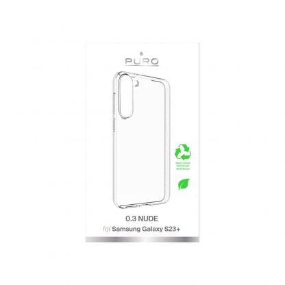 Puro 0.3 Nude Case - тънък силиконов (TPU) калъф (0.30 mm) за Samsung S23 Plus (прозрачен) 2