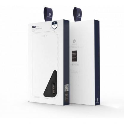 Dux Ducis Hivo Genuine Leather Flip Wallet Case - кожен калъф от естествена кожа с поставка и отделение за кр. карти за Samsung Galaxy S23 (черен) 5