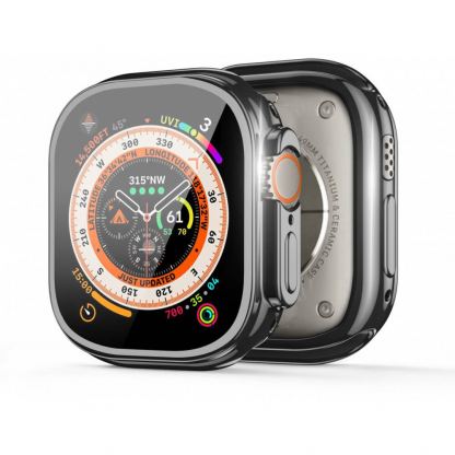 Dux Ducis Samo TPU Case - качествен силиконов (TPU) кейс с вграден протектор за дисплея за Apple Watch Ultra 49мм (черен) 2