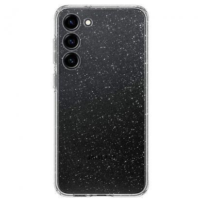 Spigen Liquid Crystal Glitter Case - тънък силиконов (TPU) калъф за Samsung Galaxy S23 (прозрачен) 3