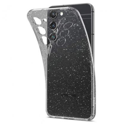 Spigen Liquid Crystal Glitter Case - тънък силиконов (TPU) калъф за Samsung Galaxy S23 (прозрачен) 6