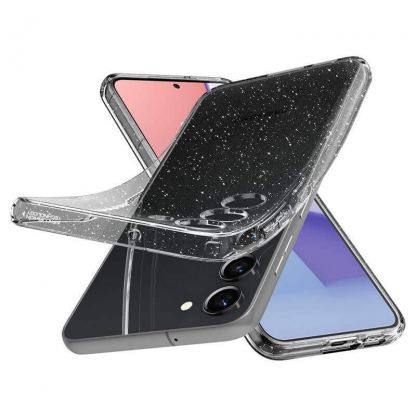 Spigen Liquid Crystal Glitter Case - тънък силиконов (TPU) калъф за Samsung Galaxy S23 (прозрачен) 7