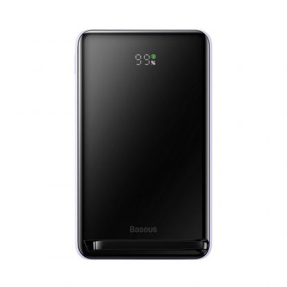 Baseus Magnetic Wireless Charging Power Bank 10000 mAh 20W (PPCX080005) - преносима външна батерия с USB-C порт и безжично зареждане с MagSafe (лилав) 3