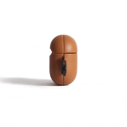 Mujjo Echelon Leather Case - кожен (ествествена кожа) кейс за Apple Airpods Pro 2 (кафяв) 3