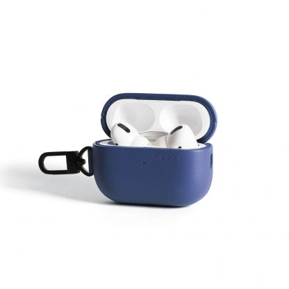 Mujjo Echelon Leather Case - кожен (естествена кожа) кейс за Apple Airpods Pro 2 (син) 2