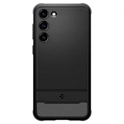 Spigen Rugged Armor Case - тънък качествен силиконов (TPU) калъф за Samsung Galaxy S23 (черен) 2