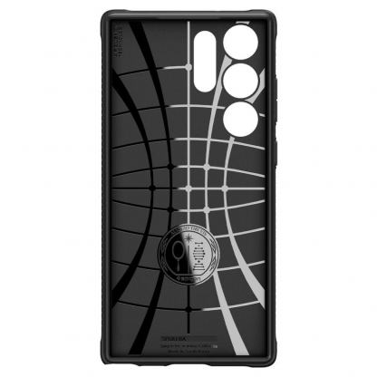 Spigen Rugged Armor Case - тънък качествен силиконов (TPU) калъф за Samsung Galaxy S23 Ultra (черен) 3