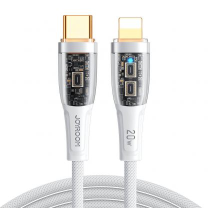 Joyroom Smart Power Off USB-C to Lightning Cable PD 20W - USB-C към Lightning кабел за Apple устройства с Lightning порт (120 см) (бял) 2