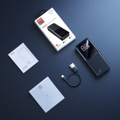 Joyroom 15W Fast Charging Power Bank 20000 mAh - преносима външна батерия с USB-C порт, и 2xUSB-A изхода (черен) 5