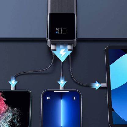 Joyroom 15W Fast Charging Power Bank 20000 mAh - преносима външна батерия с USB-C порт, и 2xUSB-A изхода (черен) 7