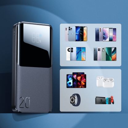 Joyroom 15W Fast Charging Power Bank 20000 mAh - преносима външна батерия с USB-C порт, и 2xUSB-A изхода (черен) 8