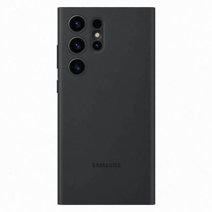 Samsung Galaxy S-View Wallet Cover EF-ZS918CB - оригинален калъф през който виждате информация от дисплея за Samsung Galaxy S23 Ultra (черен) 2