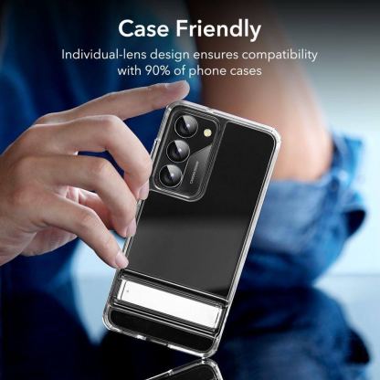ESR Camera Lens Protector - предпазни стъклени защитни лещи за камерата на Samsung Galaxy S23, Galaxy S23 Plus (прозрачен) 8
