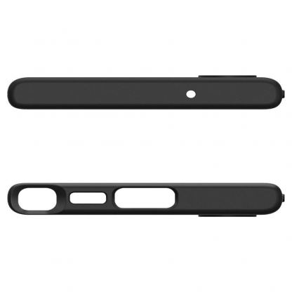 Spigen Liquid Air Case - силиконов (TPU) калъф с висока степен на защита за Samsung Galaxy S23 Ultra (черен) 6