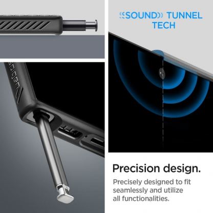 Spigen Liquid Air Case - силиконов (TPU) калъф с висока степен на защита за Samsung Galaxy S23 Ultra (черен) 14