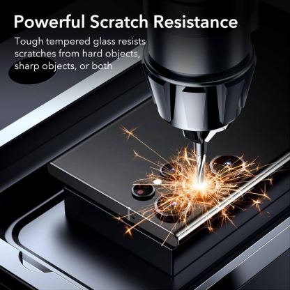ESR Camera Lens Protector - предпазни стъклени защитни лещи за камерата на Samsung Galaxy S23 Ultra (черен-прозрачен) 5