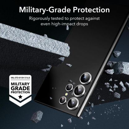 ESR Camera Lens Protector - предпазни стъклени защитни лещи за камерата на Samsung Galaxy S23 Ultra (сребрист-прозрачен) 6