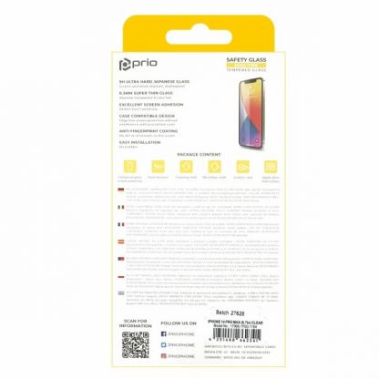 Prio 2.5D Tempered Glass - калено стъклено защитно покритие за дисплея на iPhone 14 Pro Max (прозрачен) 2