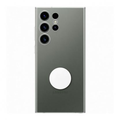 Samsung Clear Gadget Cover EF-XS918CT оригинален поликарбонатов кейс с поставка за Samsung Galaxy S23 Ultra (прозрачен) 3