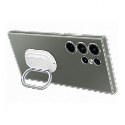 Samsung Clear Gadget Cover EF-XS918CT оригинален поликарбонатов кейс с поставка за Samsung Galaxy S23 Ultra (прозрачен) 9